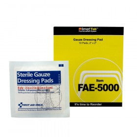 Acme United First Aid Only Gauze Sponge Gauze 8-Ply 2 X 2 Inch Square Sterile - FAE-5000