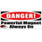 MRIequip.com LLC Caution Sign Danger: Powerful Magnet Always On - T-1043