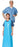 Cardinal Scrub Shirt 2X-Large Blue 2 Pockets Short Sleeves Unisex - 23505T