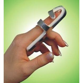 Alex Ortho - Finger Splint Adult Medium Finger Silver / White - R1441-M