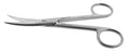 BR Surgical BR Surgical Rectal Scissors Buie 5-1/2 Inch Length Surgical Grade Stainless Steel NonSterile Finger Ring Handle Curved Blunt/Blunt - BR08-16005
