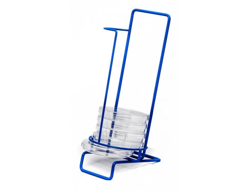 Bel-Art Products Poxygrid Petri Dish Dispensing Rack 4-1/4 X 5-3/4 X 11 Inch, Autoclavable, Holds 11 Dish, 1 Column - 18978-0001