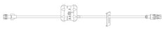 Becton Dickinson Extension Set 20 Inch Tubing Without Port DEHP-Free - FS104