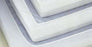 Hospitex / Encompass Group Impressions Knit Bed Sheet Fitted 36 W X 84 L X 14 D Inch White / Yellow Hem Cotton 55% / Polyester 45% Reusable - 49452-29C