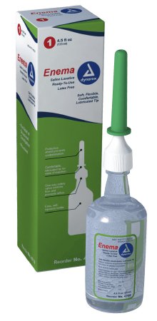 Dynarex Enema 4.5 oz. 100% Strength Saline Enzyme - 4719
