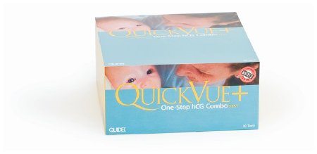 Fisher Scientific QuickVue+ One-Step hCG Combo Rapid Test Kit Fertility Test hCG Pregnancy Test Serum / Urine Sample CLIA Waived 90 Tests - 23043065