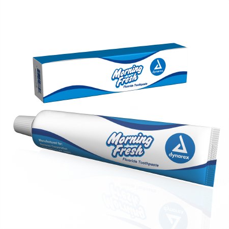 Dynarex Morning Fresh Toothpaste Mint Flavor 2.75 oz. Tube - 4873