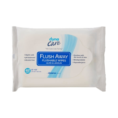 Flush Away Junior - Flushable Personal Wipe Soft Pack Aloe / Lanolin Scented 12 Count - 1324