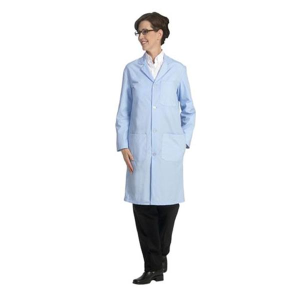 Fashion Seal Lab Coat 65% Polyester / 35% Cotton Unisex Azure Blue Small 41 In Ea - 430-S