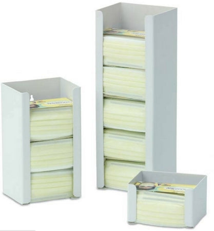 Market Lab - PPE Dispenser Surface Mount 1-Box Capacity White 8W x 6.25D x 4.75H Inch ABS Plastic - 0881