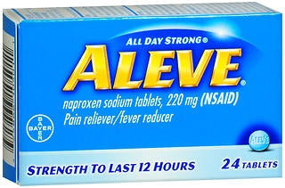 Bayer Aleve Pain Relief 220 mg Strength Naproxen Sodium Tablet 24 per Bottle - 25866105001