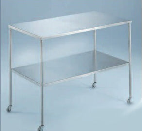 Blickman Howard Instrument Table 26 X 30 X 34 Inch 304 Stainless Steel - 3026SS