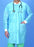 Busse Hospital Disposables - Lab Coat Blue Small / MEdium Knee Length Disposable - 224