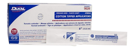 Dukal Dukal Swabstick DUKAL Cotton Tip Plastic Shaft 6 Inch Sterile 2 Pack - 9026