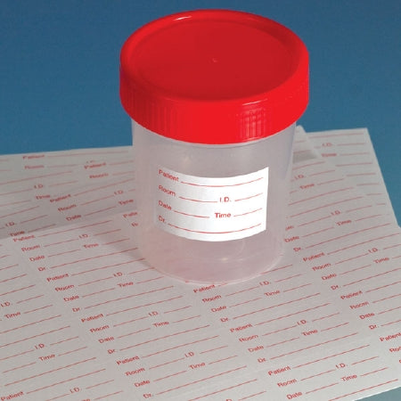 Globe Scientific Pre-Printed Label Laboratory Use Pre-Printed Temp White - 112192