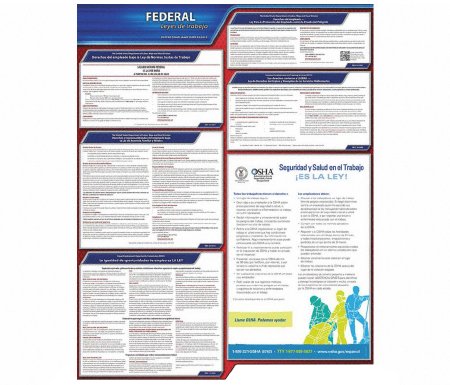 Grainger - OSHA Labor Law Poster Federal Employment Laws - 9XWL7