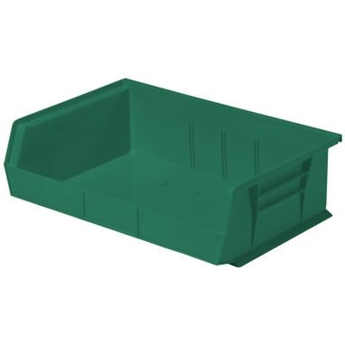 Health Care Logistics HCL Super Tough Storage Bin Green Industrial Grade Polymers 5 X 10-7/8 X 16-1/2 Inch - 1417G