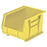 Health Care Logistics HCL Super Tough Storage Bin Yellow Industrial Grade Polymers 7 X 8-1/4 X 10-3/4 Inch - 1413Y