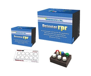 Immunostics Detector rpr Rapid Test Kit RPR Card Test Syphilis Screen Serum / Plasma Sample CLIA Moderate Complexity 500 Tests - RPR500-3C