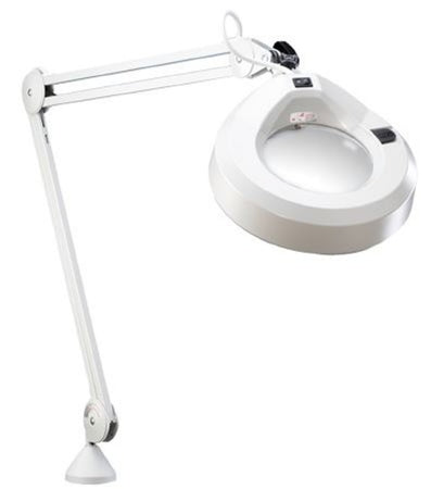 Luxo Corp Luxo Magnifying Lamp Clamp Mount 22 Watt Light Gray - KFK025821
