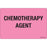 Precision Dynamics MedVision Pre-Printed Label Anesthesia Label CHEMOTHERAPY AGENT Fluorescent Pink 2-5/8 X 4 Inch - V09FP6268