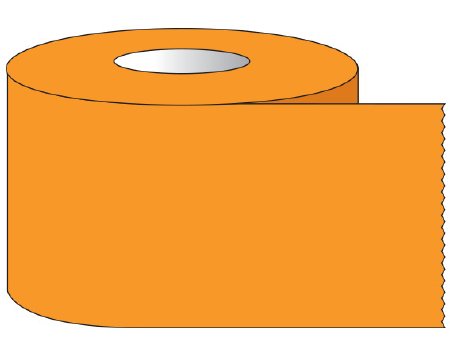 Shamrock - Blank Label Tape Multipurpose Label Orange 3/4 X 500 Inch - ST-34-5