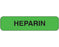 Shamrock Scientific Shamrock Pre-Printed Label Anesthesia Label HEPARIN Green 5/16 X 1-1/4 Inch - UPCR-1065