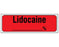 Shamrock - Drug Label Anesthesia Label LIDOCAINE / _____ % Red 1/2 X 1 Inch - SA-36-PRE