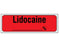 Shamrock Scientific Shamrock Pre-Printed Label Anesthesia Label LIDOCAINE / _____ % Red 1/2 X 500 Inch - SA-36-PRE