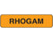 Shamrock - Pre-Printed Label Laboratory Use Orange Cardstock RHOGAM Black Lab / Specimen 3/4 X 1-1/2 Inch - UPCR-1305