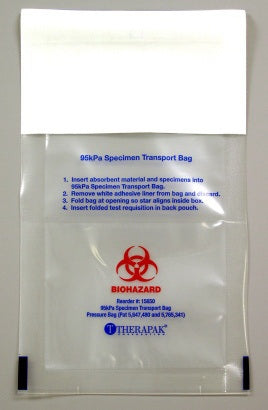 Therapak Corporation BAG BIOHZD TRANSPORT 7X11 100/BX - 15650
