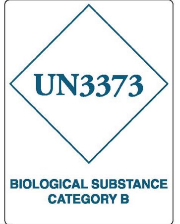 Market Lab - Pre-Printed Label Warning Label Blue Paper - 7067