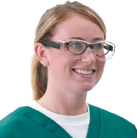 Market Lab - Safety Glasses Fit Over Clear Tint Clear Frame Over Ear One Size Fits Most - 1386