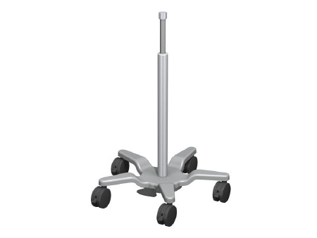 Gcx Corporation Variable Height Roll Stand 4 Inch Dual-Wheel, 11 Inch, 21 Inch Base, 31.5 Minimum X 42.5 Inch Maximum, With Foot Pedal Height Control, 5 to 23 lbs. Load Range, 10 lbs. Counterweight - RST-0003-23