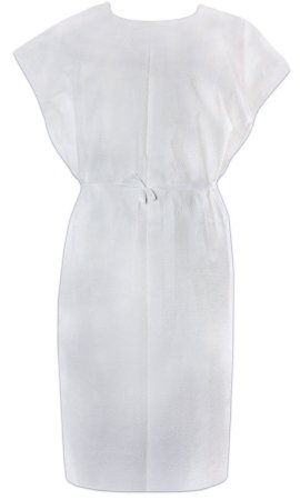 McKesson McKesson Patient Exam Gown One Size Fits Most Adult NonSterile White - 18-846