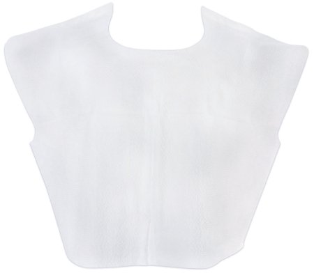 McKesson McKesson Exam Cape White Front / Back Opening Without Closure Unisex - 18-856