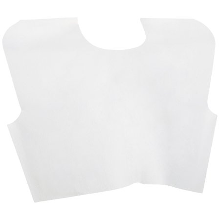 McKesson - Exam Cape White Front / Back Opening Without Closure Unisex - 18-107