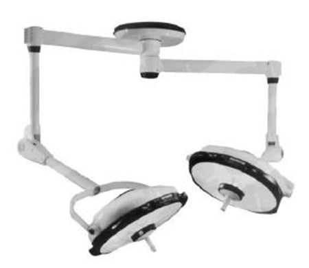 Steris Amsco - Refurbished Surgical Light Dual Ceiling Mount Halogen White - AM-SQ240-DCM