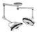 Steris Amsco - Refurbished Surgical Light Dual Ceiling Mount Halogen White - AM-SQ240-DCM