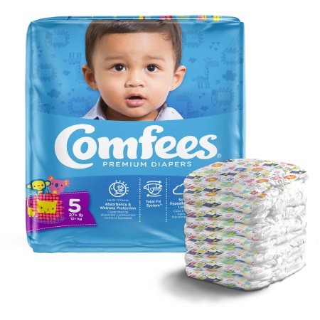 Comfees - Unisex Baby Diaper Size 5 Disposable Moderate Absorbency - 41541