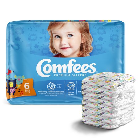 Comfees - Unisex Baby Diaper Size 6 Disposable Moderate Absorbency - CMF-6