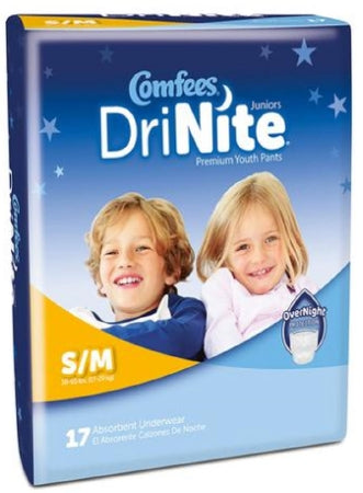 Attends Healthcare Products Comfees DriNite Juniors Youth Absorbent Underwear Pull On Small / Medium Disposable Heavy Absorbency - 41550