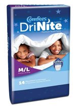 Attends Healthcare Products Comfees DriNite Juniors Youth Absorbent Underwear Pull On Medium / Large Disposable Heavy Absorbency - 41551