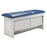 Clinton Industries TABLE, EXAM GRY/BURG W/SHELF 27" - 9070-27-1GR-3BG