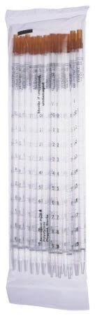 Kimble - Serological Pipette 10 mL 0.1 mL Graduation Increments / 3 mL Negative Graduations Sterile - 13-674-40D
