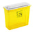AP Line - Chemotherapy Waste Container 12 L X 4-1/2 W X 10-4/5 H Inch 5.4 Quart Yellow Base / White Lid Horizontal Entry Rotating Lid - FGAP5Q4YC001
