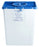AP Line - Pharmaceutical Waste Container 13 L X 17-3/10 W X 20-4/5 H Inch 12 Gallon White Base / Blue Lid Vertical Entry Duo Port Lid - FGAP50DWC001