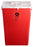 ABM North America AP Line Biohazard Waste Container 13 L X 17-3/10 W X 24-4/5 H Inch 18 Gallon Red Base / White Lid Vertical Entry Mono (Flat) Lid - FGAP60MRC001