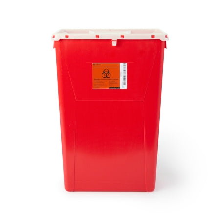 AP Line - Sharps Container 13 L X 17-3/10 W X 24-4/5 H Inch 18 Gallon Red Base / White Lid Vertical Entry Port Lid - FGAP60MRC001