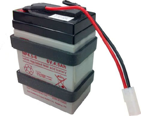 R & D Batteries Yuasa Sealed Lead Acid Battery Pack 6V Rechargeable 1 Pack - 5077